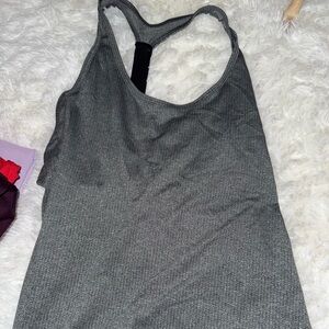 Old Navy Gray Racerback Tank Top